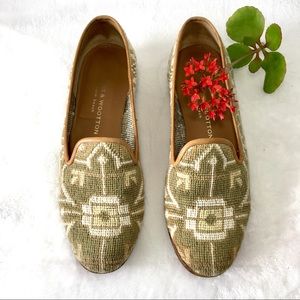 STUBBS & WOOTON, Palm Beach.  Needlepoint Loafers.